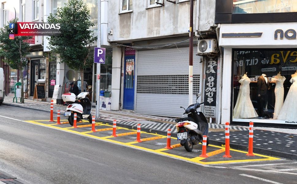 KEŞAN’DA MOTOSİKLETLER İÇİN YENİ PARK ALANLARI OLUŞTURULDU