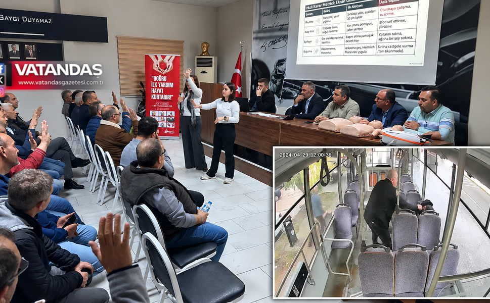 ŞOFÖRLERDEN RAHATSIZLANAN YOLCUYA HAYATİ MÜDAHALE