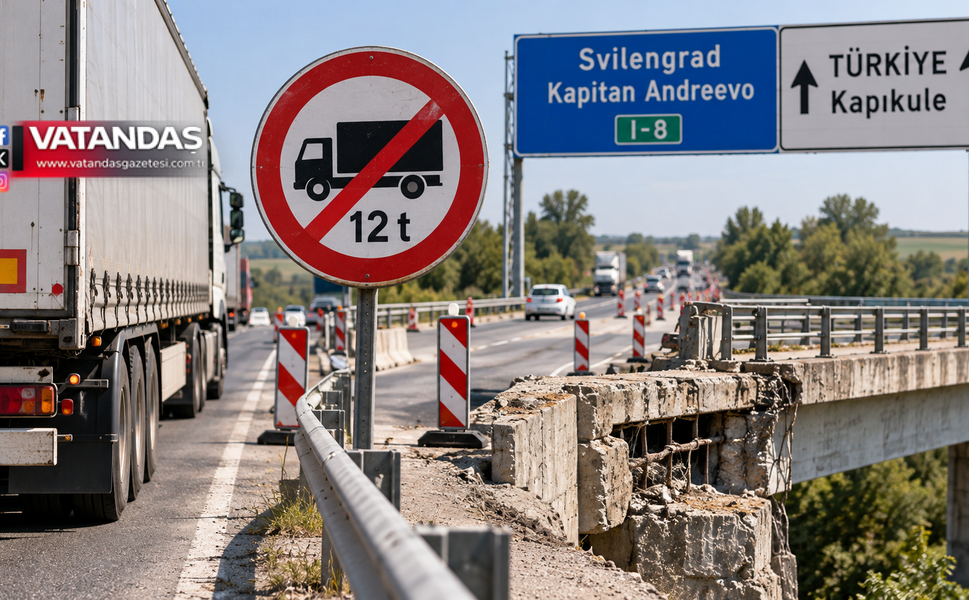 KAPIKULE YOLUNDA AĞIR VASITALARA GEÇİŞ KISITLAMASI