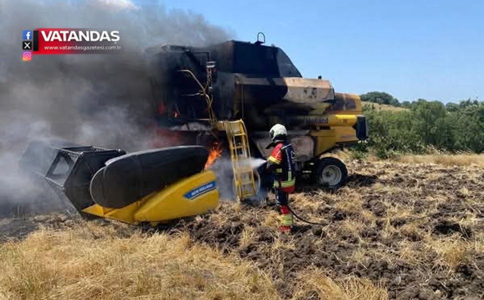 İPSALA’DA KORKUTAN YANGIN