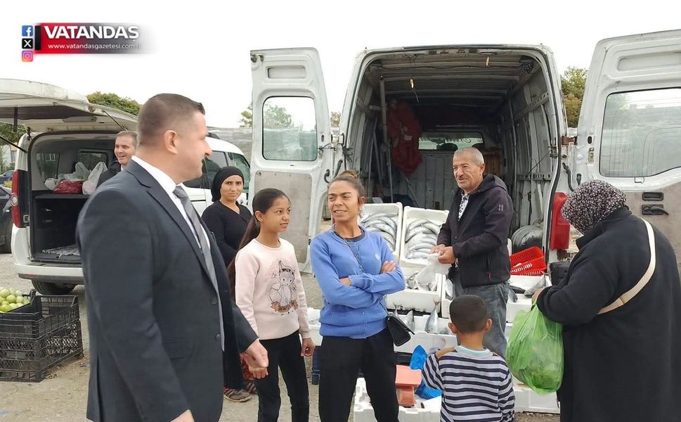 GELDİ, PAZARDA VATANDAŞLARLA BULUŞTU