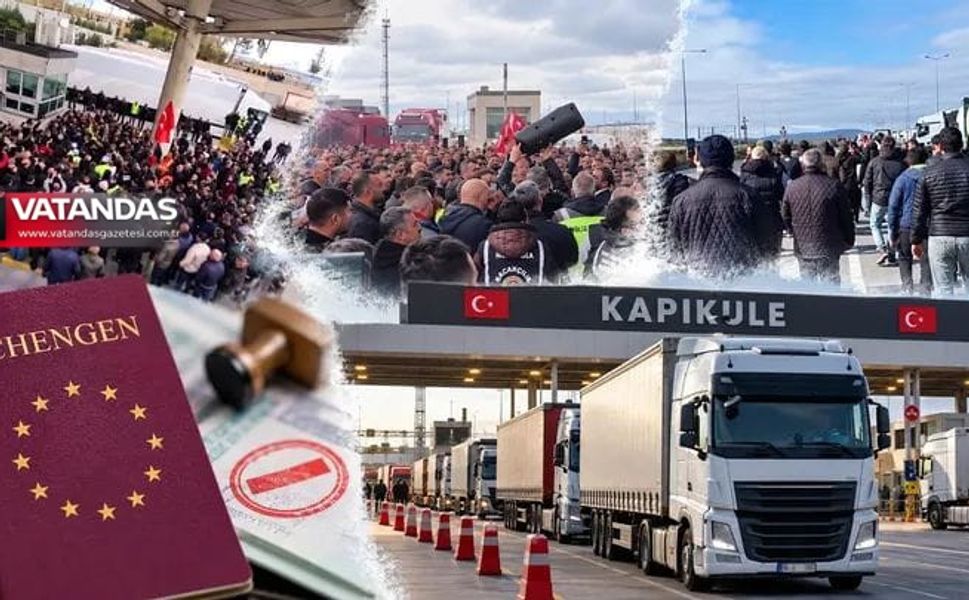 TIR’CILARIN VİZE İSYANI AVRUPA’DA GÜNDEM OLDU