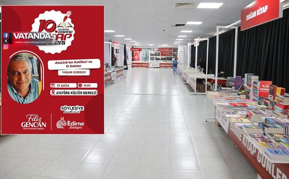 GAZETECİ YAŞAR GÜRSOY, EDİRNELİ KİTAPSEVERLERLE BULUŞUYOR