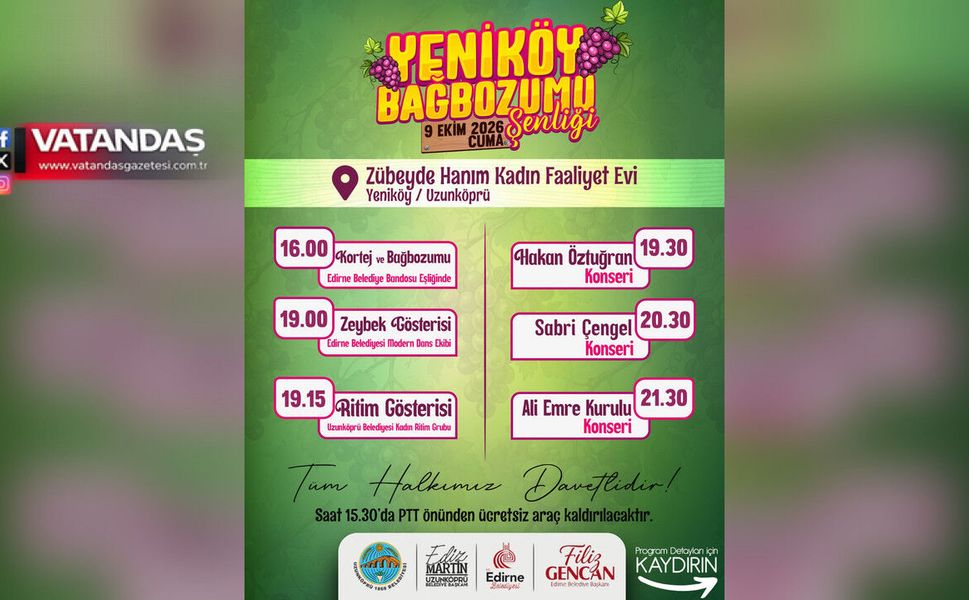 YENİKÖY’DE BAĞBOZUMU COŞKUSU