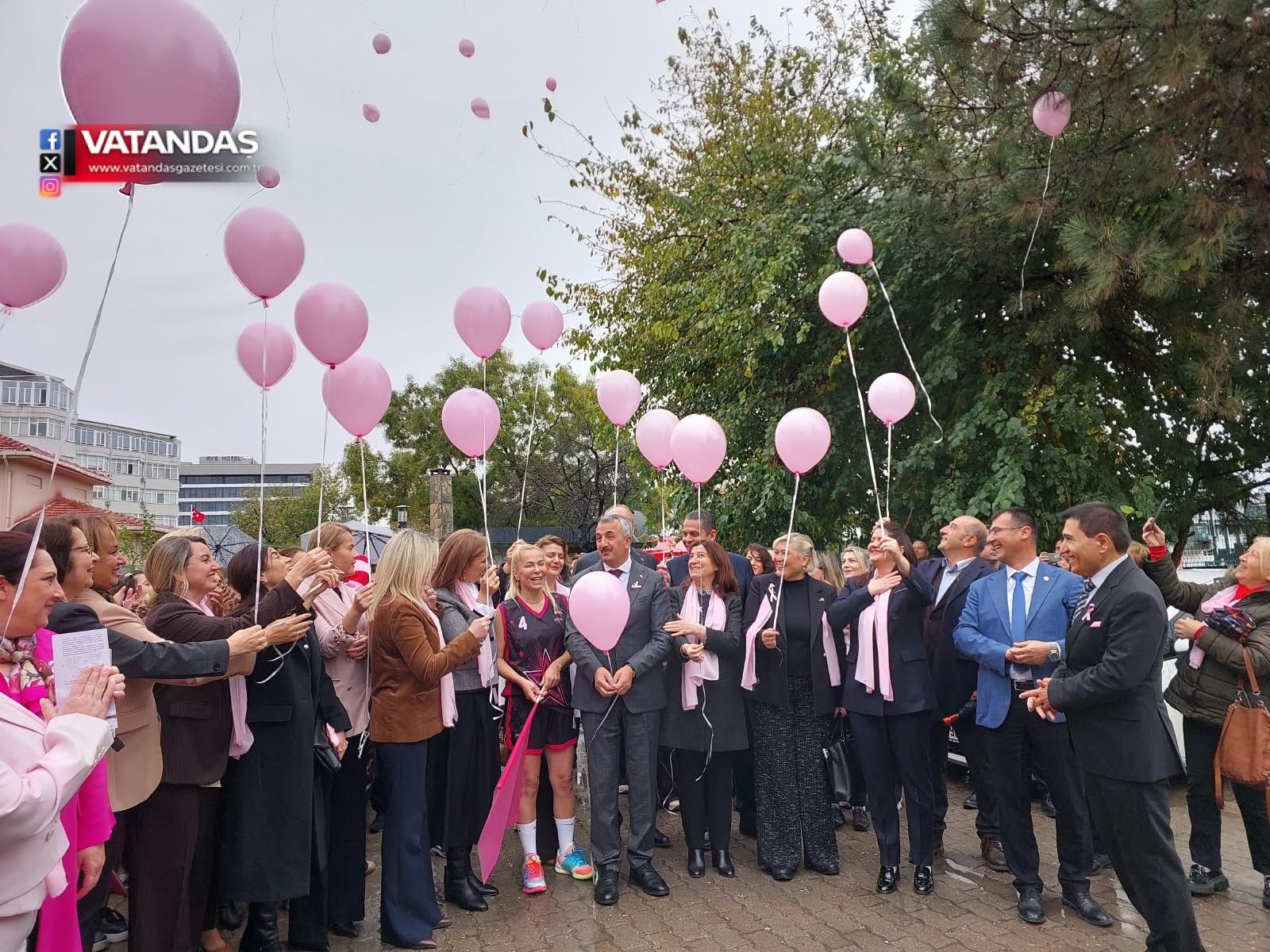 PEMBE BALONLAR FARKINDALIK İÇİN UÇTU